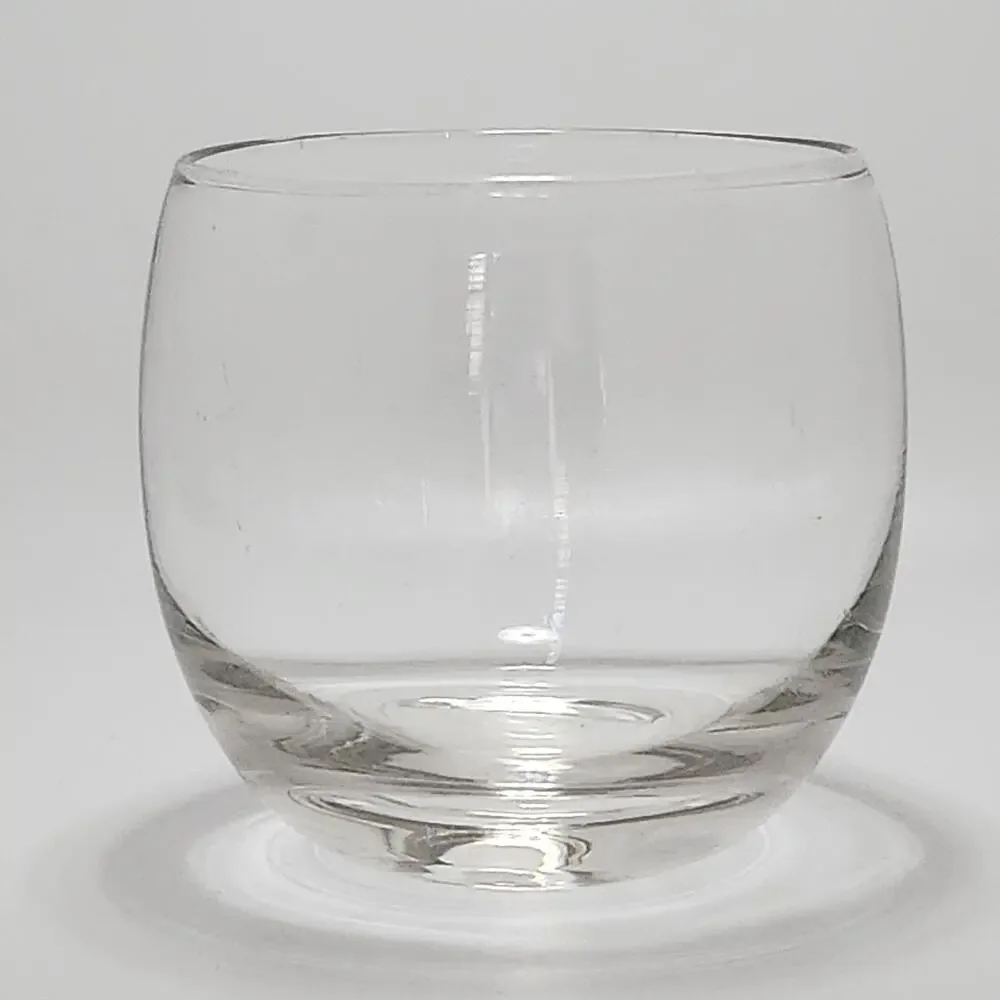 Vintage MCM Clear Crystal Rocks Glass Whiskey Cocktail Tumbler